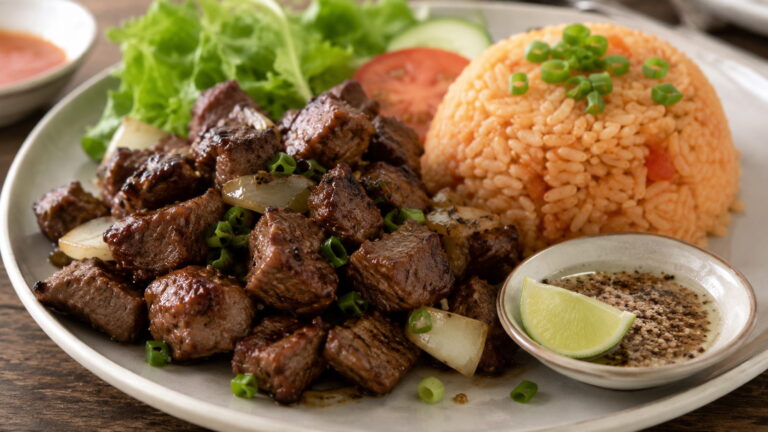Bo Luc Lac with Tomato Rice Recipe