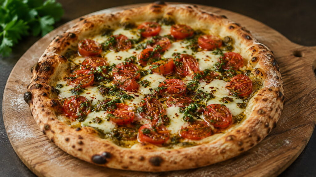 Chimichurri Sweet Tomatoes 00 Flour Pizza Dough Recipe