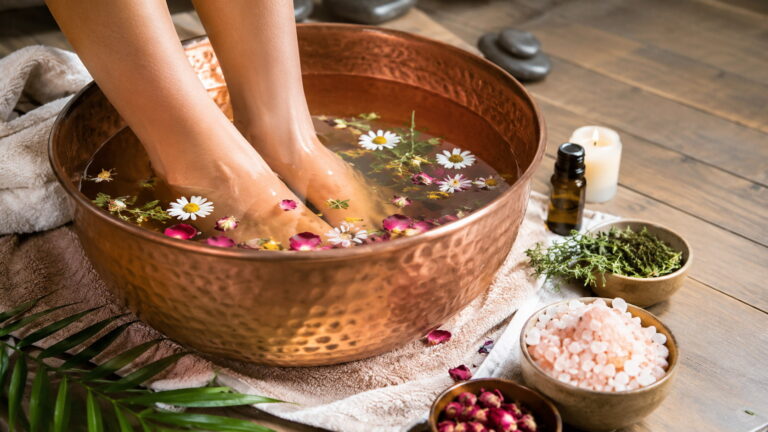 Egyptian Copper Bowl Foot Spa Therapy Recipe