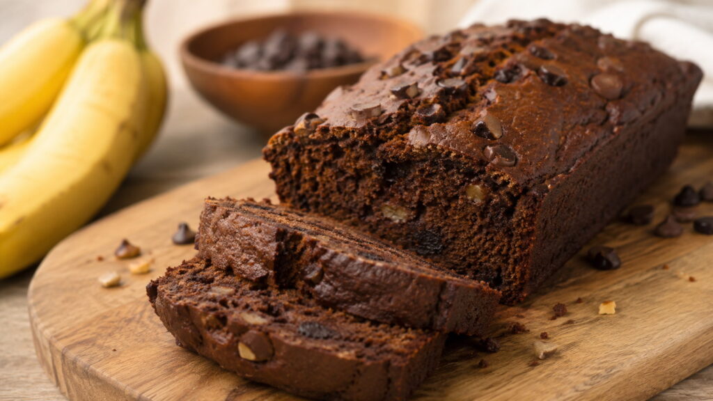Healthy Banana Bread Chocolate No Sugar Gluten Free Recipe