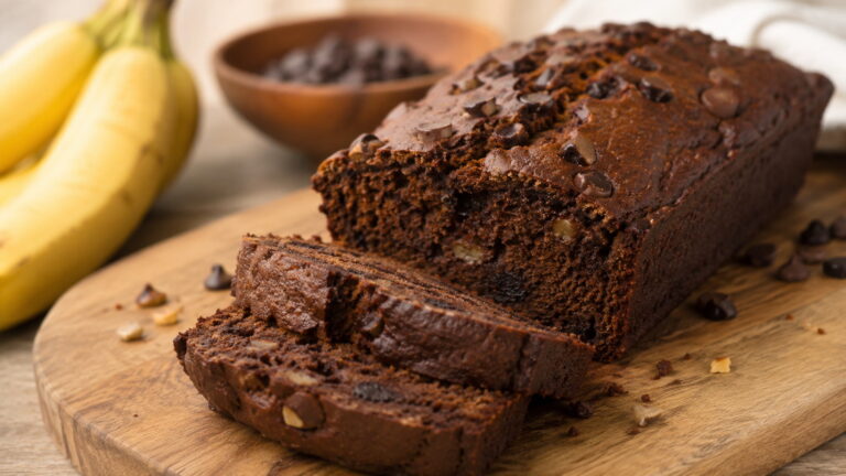 Healthy Banana Bread Chocolate No Sugar Gluten Free Recipe