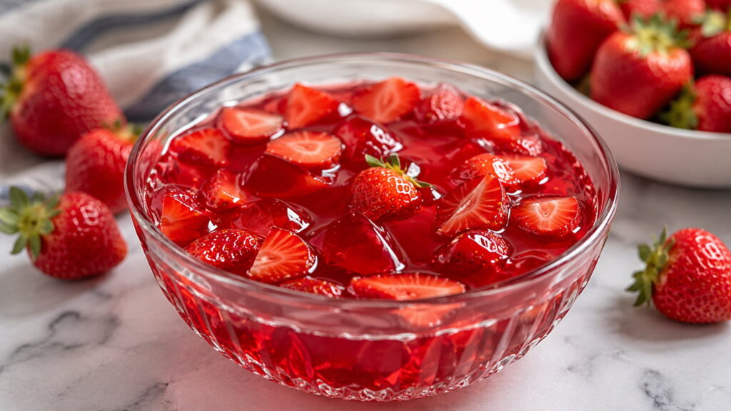 Jell-O Made with Strawberries and Ginger Ale Recipe