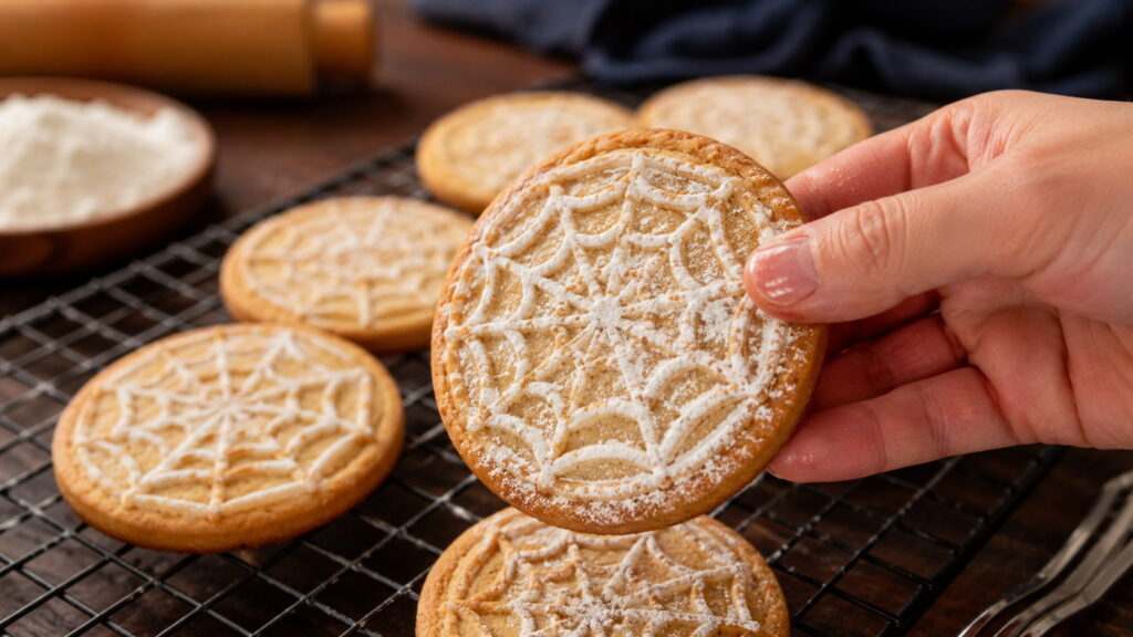 Spider Web Cookie Stamp Cookies Easy Recipe