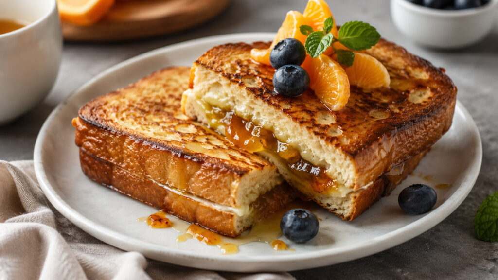 Stuffed Brioche French Toast Orange Marmalade Recipe