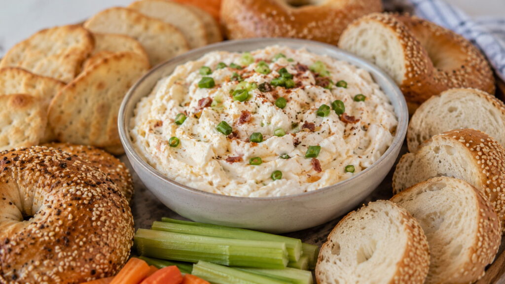 Bagel Dip Recipe with Old English Cheese