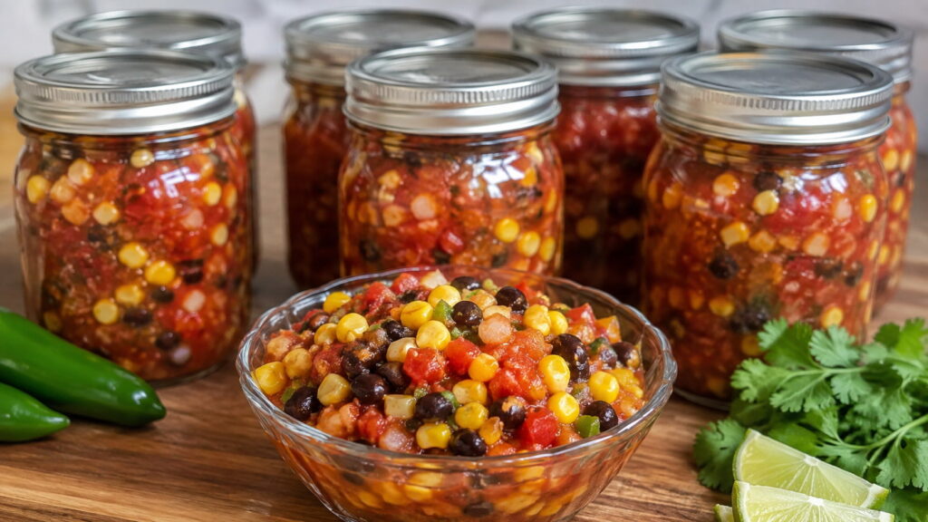 Corn and Black Bean Salsa Recipe for Canning
