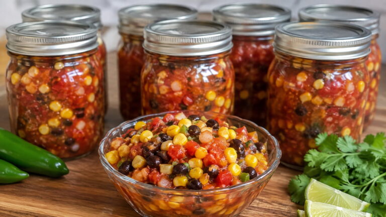 Corn and Black Bean Salsa Recipe for Canning