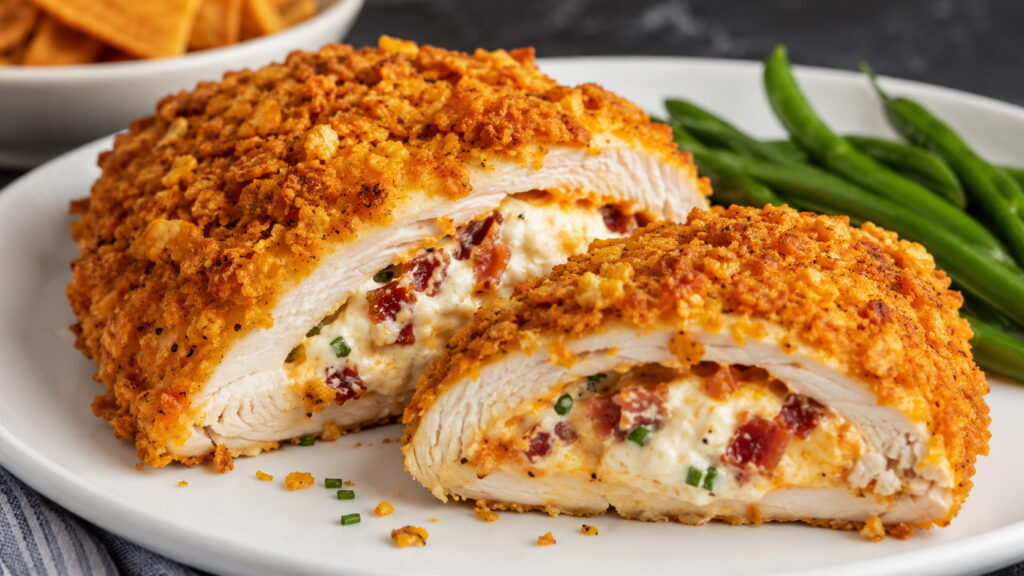 Cream Cheese and Bacon Stuffed Doritos Chicken Recipe