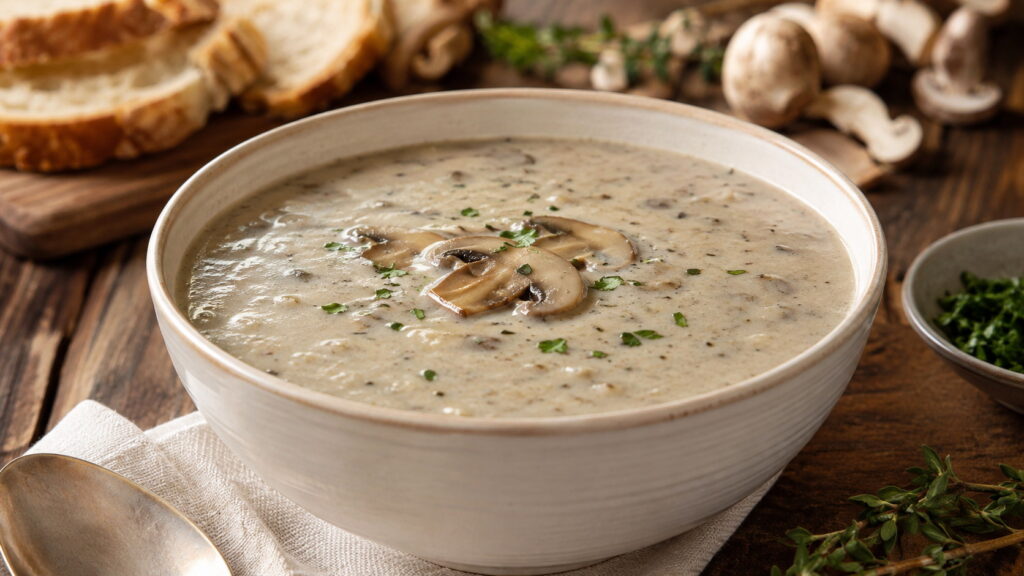 La Madeleine Cream of Mushroom Soup Recipe