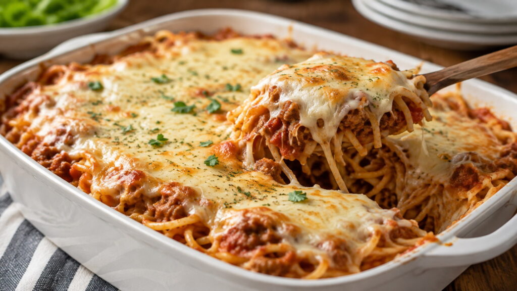 Million Dollar Spaghetti Recipe with Alfredo Sauce
