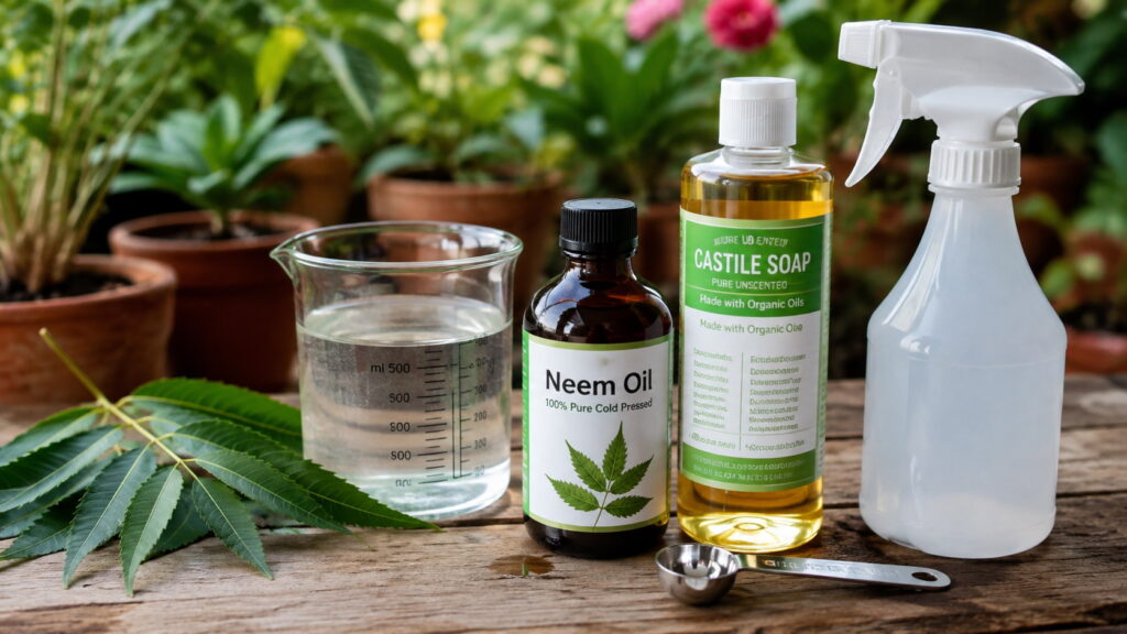 Neem Oil and Castile Soap Insecticide Recipe