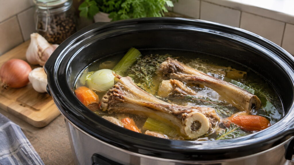 Bone Broth in Crock Pot