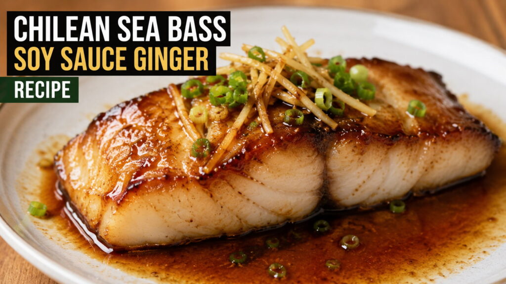 Chilean Sea Bass Recipe with Soy Sauce and Ginger