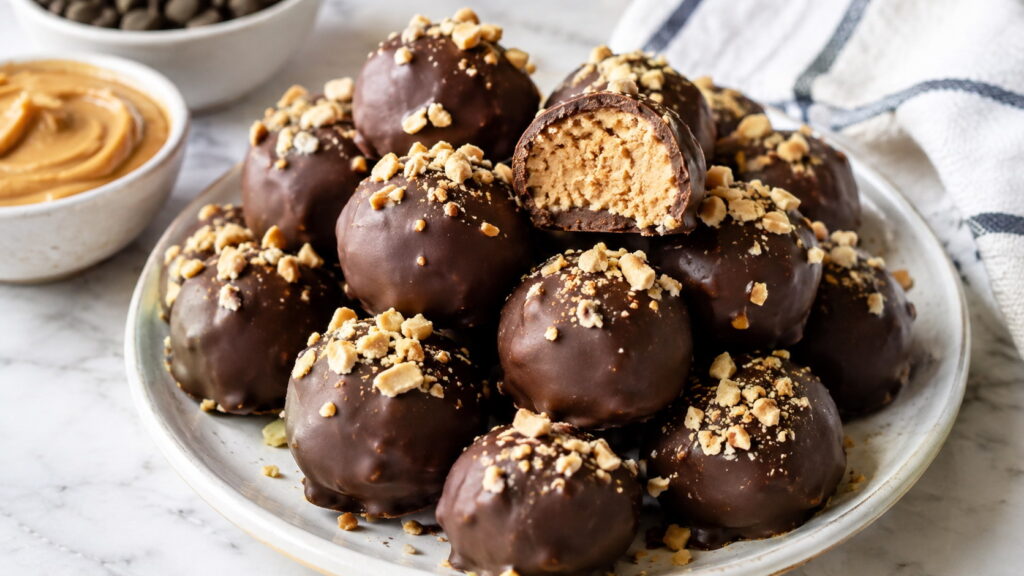 Gluten Free Chocolate Peanut Butter Balls Recipe
